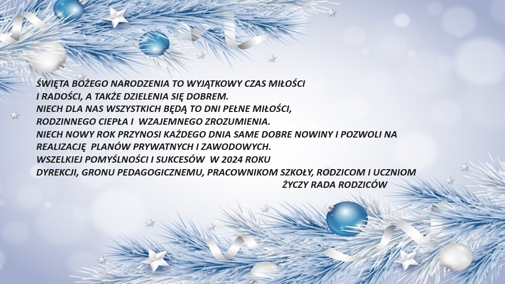WESOŁYCH ŚWIĄT
