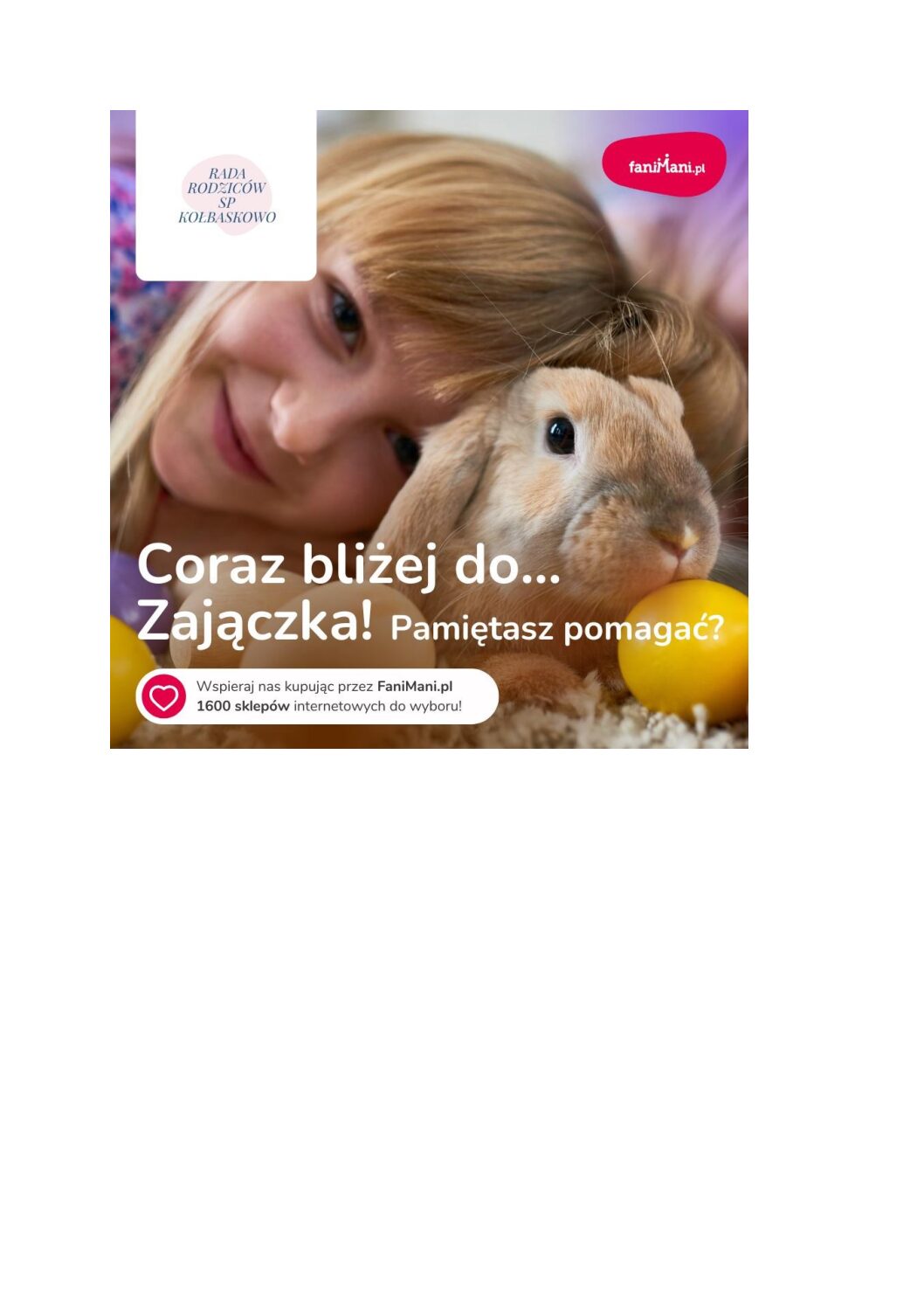 Coraz bliżej do… Zajączka! Pamiętasz pomagać?