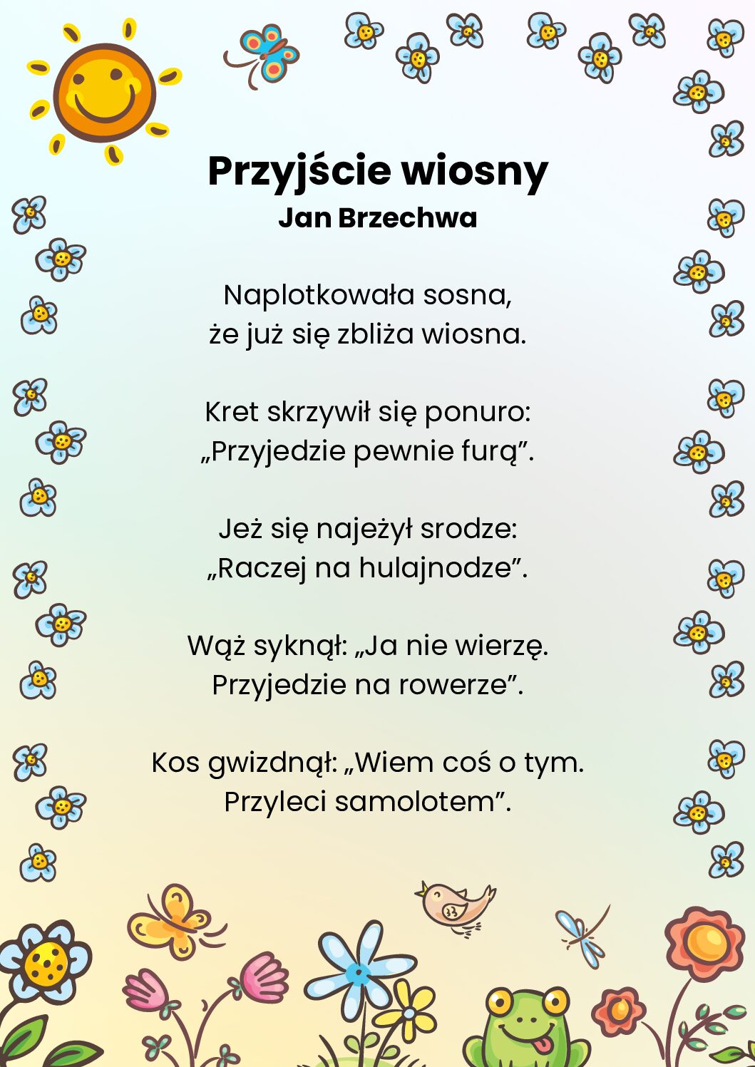 Rozstrzygnięcie konkursu pt. „Przyjście wiosny”.